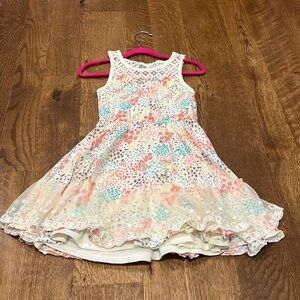 Epic Threads Girls Dress Blue Pink and Yellow Size 6